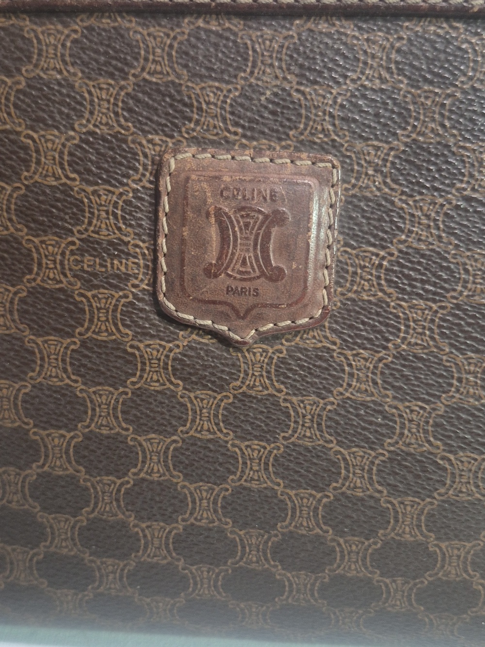 Vintage Celine Brown Monogram Bag - Picture 2 of 13